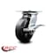 Service Caster 6 Inch Heavy Duty Rubber on Steel Caster with Roller Bearing and Brake SCC SCC-35S620-RSR-SLB - alternate 4